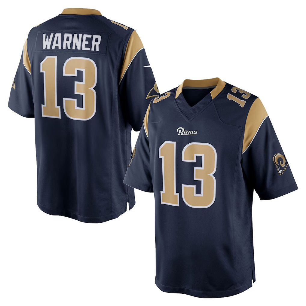 tocy LA.Rams #13 Kurt Warner Player Navy Retired Limited Stitched Jerseys