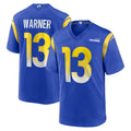 tocy LA.Rams #13 Kurt Warner Player Royal Retired Limited Stitched Jerseys