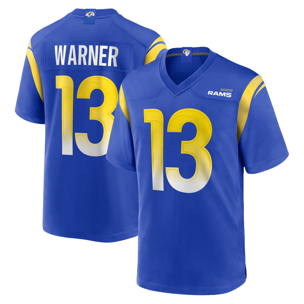 tocy LA.Rams #13 Kurt Warner Player Royal Retired Limited Stitched Jerseys