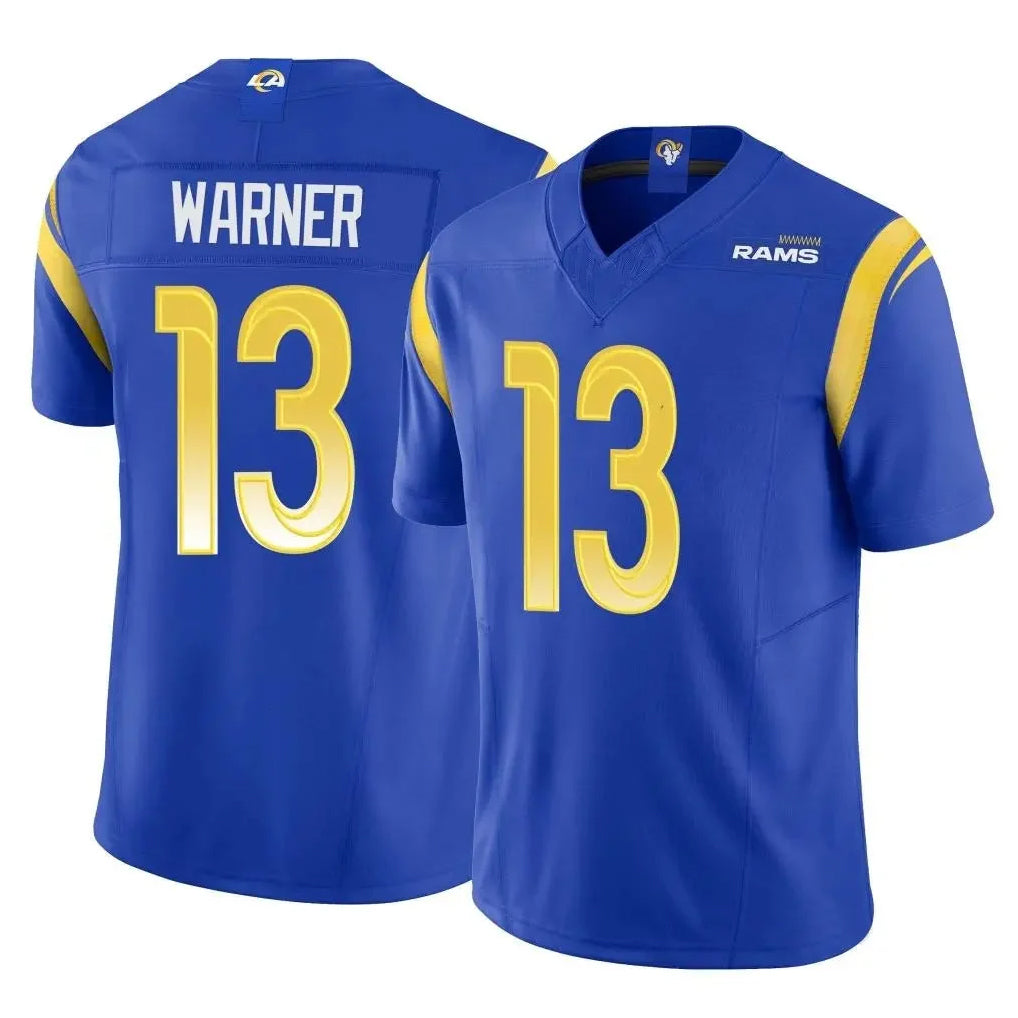 tocy LA.Rams #13 Kurt Warner Player Royal Vapor F.U.S.E. Limited Retired Stitched Jerseys