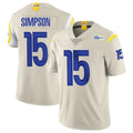 tocy LA.Rams #15 Ty Simpson Player Bone Limited Vapor Home Game Stitched Jerseys