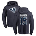 tocy LA.Rams #15 Ty Simpson Player Navy Pullover Hoodie Limited Game Stitched Jerseys