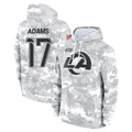 tocy LA.Rams #17 Davante Adams Player Arctic Camo Salute to Service Hoodies Limited Game Stitched Jerseys