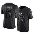 tocy LA.Rams #17 Davante Adams Player Black Limited Reflective Home Game Stitched Jerseys