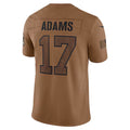 tocy LA.Rams #17 Davante Adams Player Brown Salute To Service Limited Stitched Jerseys