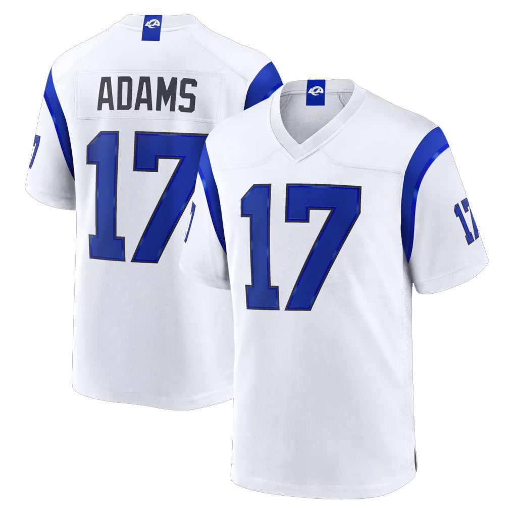 tocy LA.Rams #17 Davante Adams Player Fearsome White Home Game Stitched Jerseys