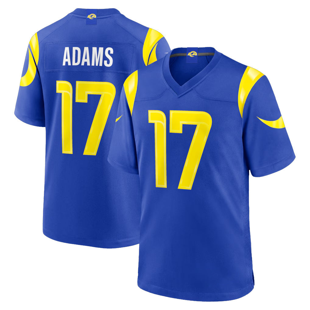 tocy LA.Rams #17 Davante Adams Player Royal Limited Home Game Stitched Jerseys