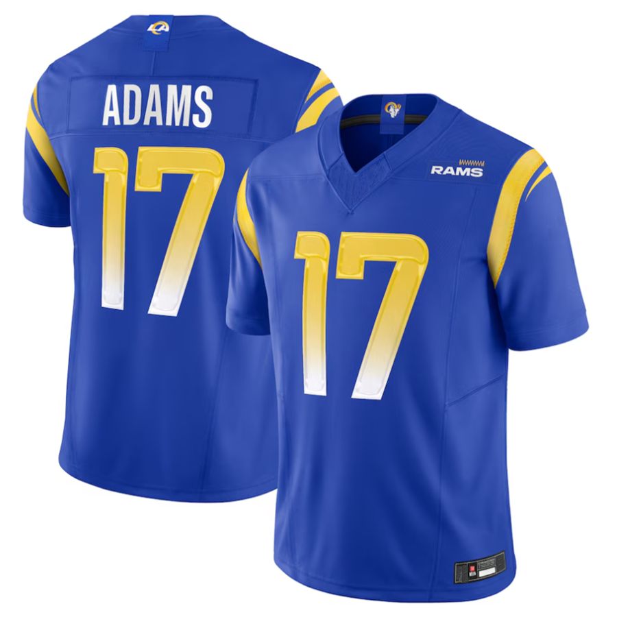 tocy LA.Rams #17 Davante Adams Player Royal Vapor F.U.S.E. Limited Stitched Jerseys