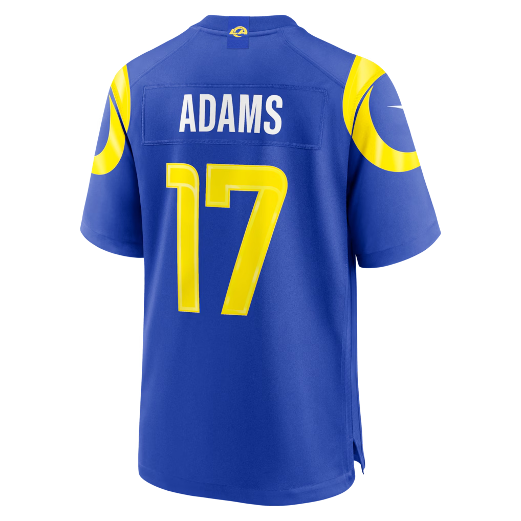 tocy LA.Rams #17 Davante Adams Royal Team Game Player Stitched Jerseys