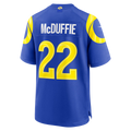 tocy LA.Rams #22 Trent McDuffie Royal Team Game Player Stitched Jerseys