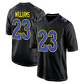 tocy LA.Rams #23 Kyren Williams Player Black Fashion Game Stitched Jerseys