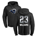 tocy LA.Rams #23 Kyren Williams Player Black Pullover Hoodie Limited Game Stitched Jerseys