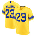 tocy LA.Rams #23 Kyren Williams Player Gold Classic Sol Home Game Stitched Jerseys