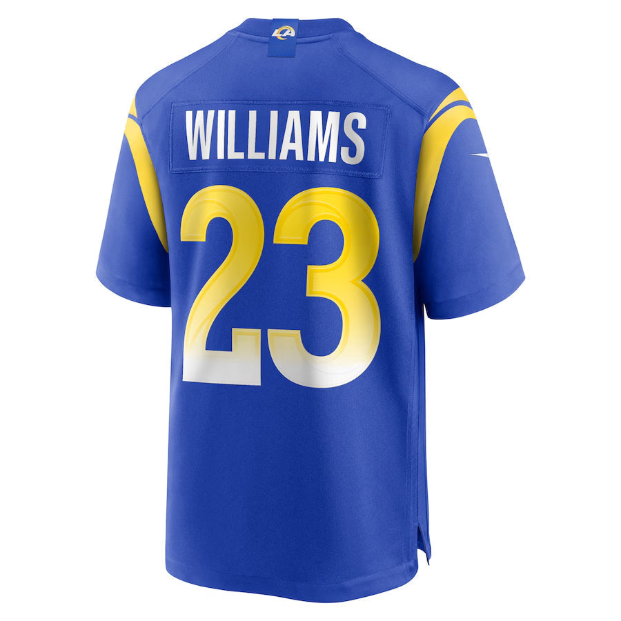 tocy LA.Rams #23 Kyren Williams Player Royal Home Game Stitched Jerseys