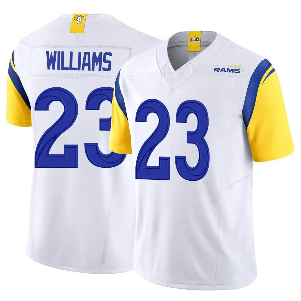 tocy LA.Rams #23 Kyren Williams Player White Limited Vapor F.U.S.E. Stitched Jerseys
