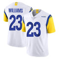 tocy LA.Rams #23 Kyren Williams Player White Limited Vapor Untouchable Home Game Stitched Jerseys