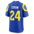 tocy LA.Rams #24 Blake Corum Royal Game Stitched Jerseys