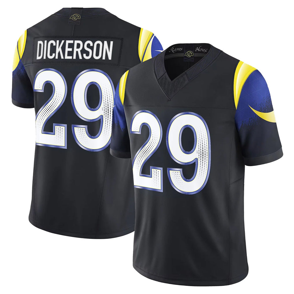 tocy LA.Rams #29 Eric Dickerson Player Black Rivalries Vapor Limited Stitched Jerseys