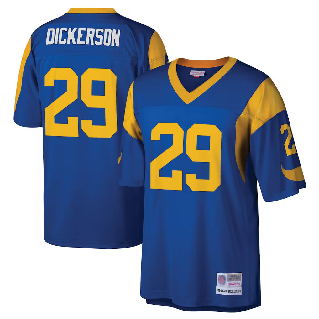 tocy LA.Rams #29 Eric Dickerson Player Royal Mitchell & Ness Legacy Replica Stitched Jerseys