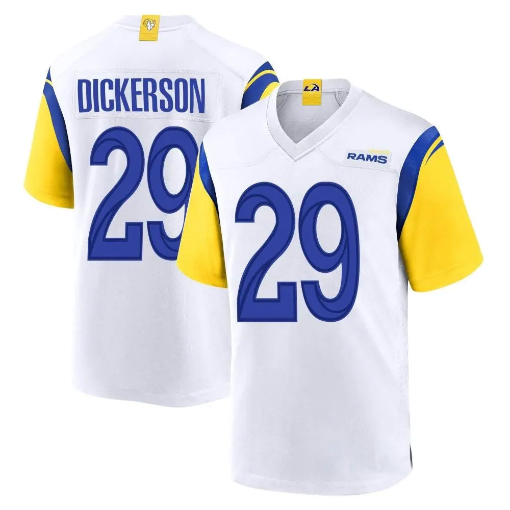 tocy LA.Rams #29 Eric Dickerson Player White Home Game Stitched Jerseys