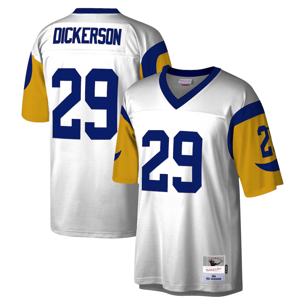 tocy LA.Rams #29 Eric Dickerson Player White Mitchell & Ness Legacy Replica Stitched Jerseys