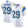 tocy LA.Rams #29 Eric Dickerson Player White Rivalries Vapor Limited Home Game Stitched Jerseys