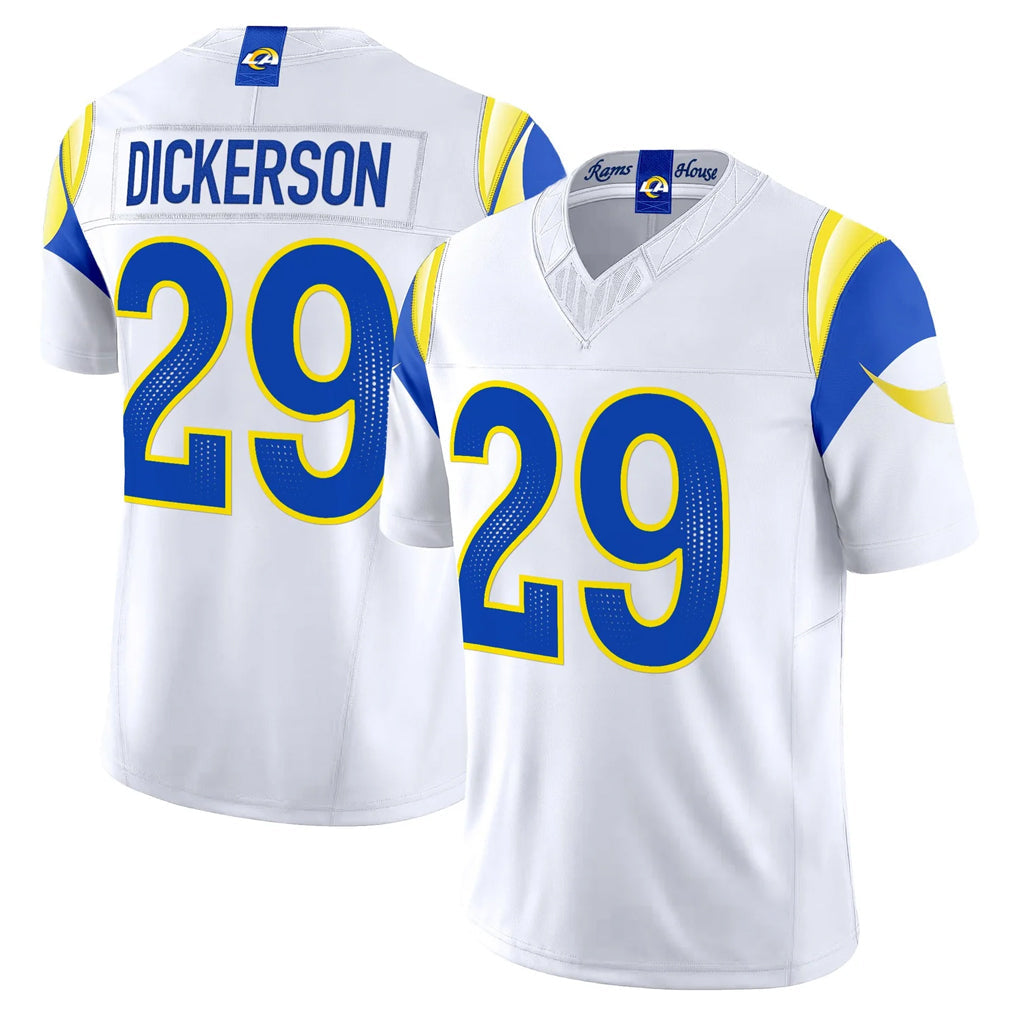 tocy LA.Rams #29 Eric Dickerson Player White Rivalries Vapor Limited Home Game Stitched Jerseys