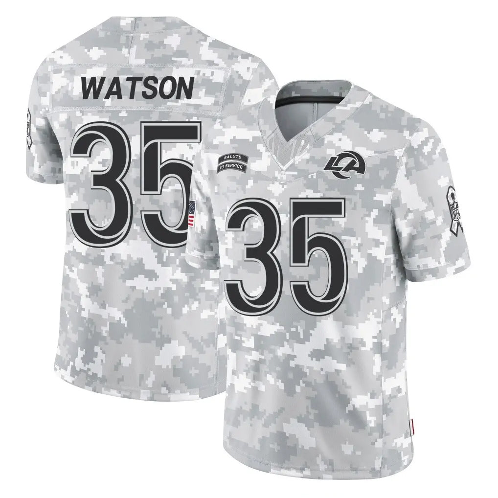 tocy LA.Rams #35 Jaylen Watson Player Arctic Camo Salute To Service Limited Game Stitched Jerseys
