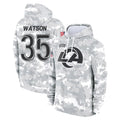 tocy LA.Rams #35 Jaylen Watson Player Arctic Camo Salute to Service Hoodies Limited Game Stitched Jerseys