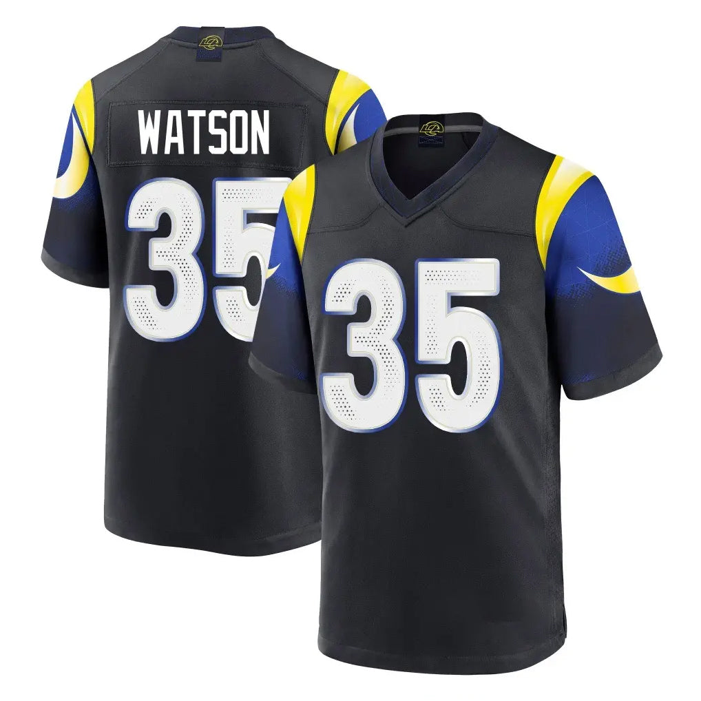tocy LA.Rams #35 Jaylen Watson Player Black Midnight Rivalries Collection Home Game Stitched Jerseys