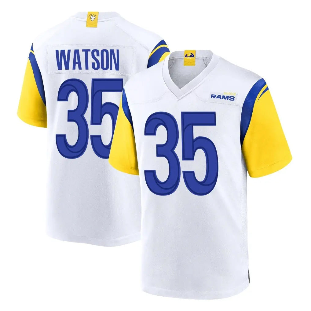 tocy LA.Rams #35 Jaylen Watson Player White Home Game Stitched Jerseys