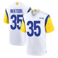 tocy LA.Rams #35 Jaylen Watson Player White Home Game Stitched Jerseys