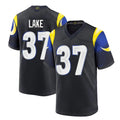 tocy LA.Rams #37 Quentin Lake Player Black Midnight Rivalries Collection Home Game Stitched Jerseys