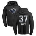 tocy LA.Rams #37 Quentin Lake Player Black Pullover Hoodie Limited Game Stitched Jerseys