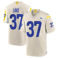 tocy LA.Rams #37 Quentin Lake Player Bone Home Game Stitched Jerseys