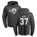 tocy LA.Rams #37 Quentin Lake Player Gray Pullover Hoodie Limited Game Stitched Jerseys