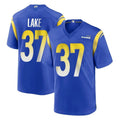 tocy LA.Rams #37 Quentin Lake Player Royal Home Game Stitched Jerseys