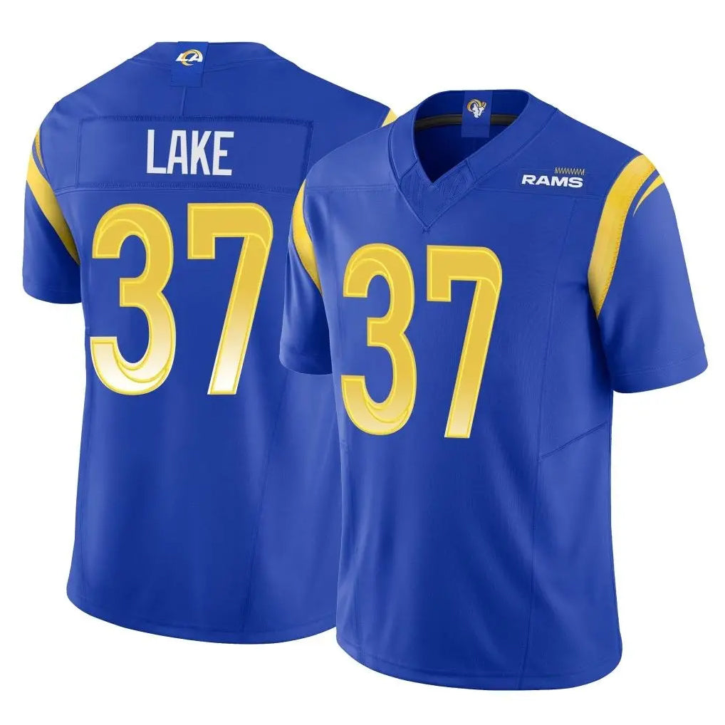 tocy LA.Rams #37 Quentin Lake Player Royal Limited Vapor F.U.S.E. Home Game Stitched Jerseys