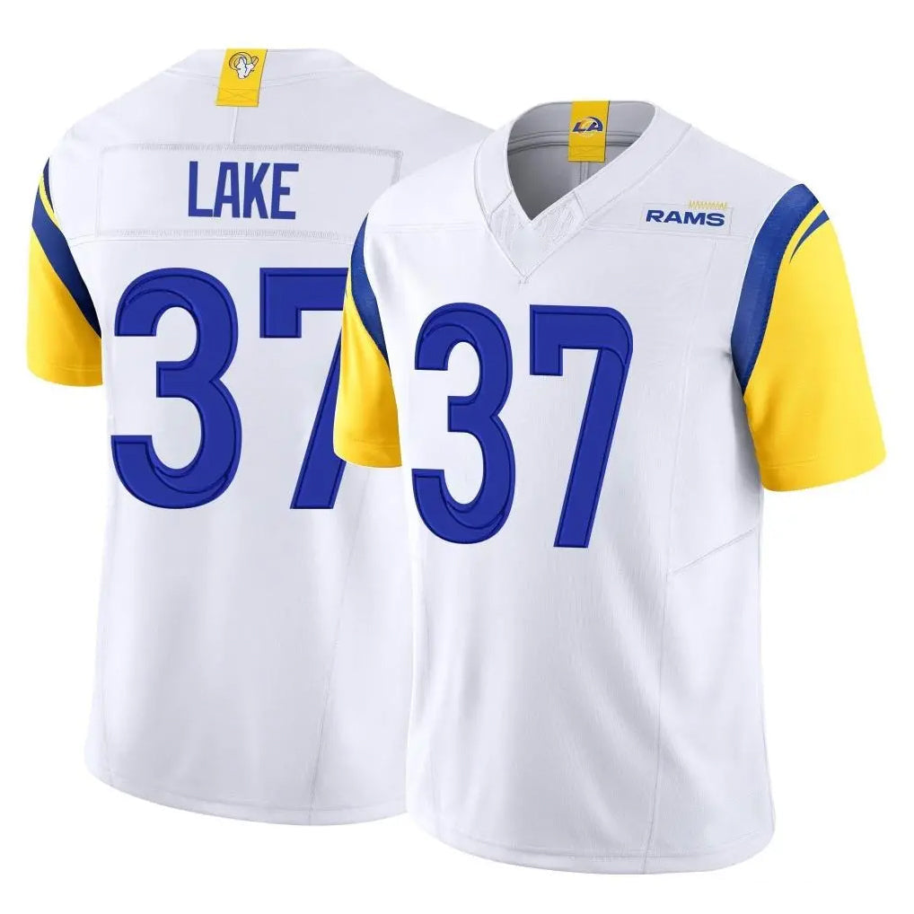 tocy LA.Rams #37 Quentin Lake Player White Limited Vapor F.U.S.E. Home Game Stitched Jerseys