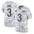 tocy LA.Rams #3 Kam Curl Player Arctic Camo Salute To Service Limited Game Stitched Jerseys