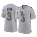tocy LA.Rams #3 Kam Curl Player Gray Atmosphere Fashion Home Game Stitched Jerseys