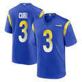 tocy LA.Rams #3 Kam Curl Player Royal Home Game Stitched Jerseys