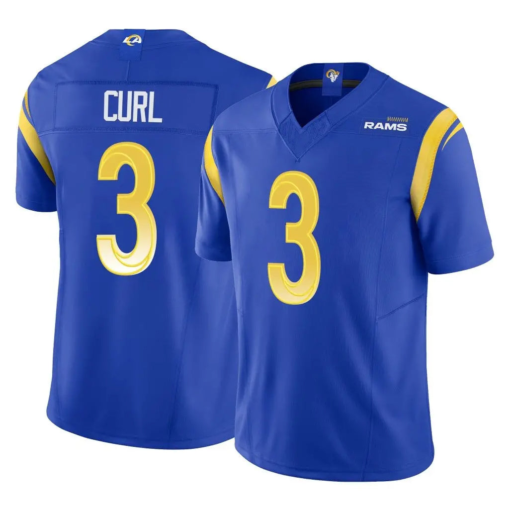 tocy LA.Rams #3 Kam Curl Player Royal Limited Vapor F.U.S.E. Home Game Stitched Jerseys