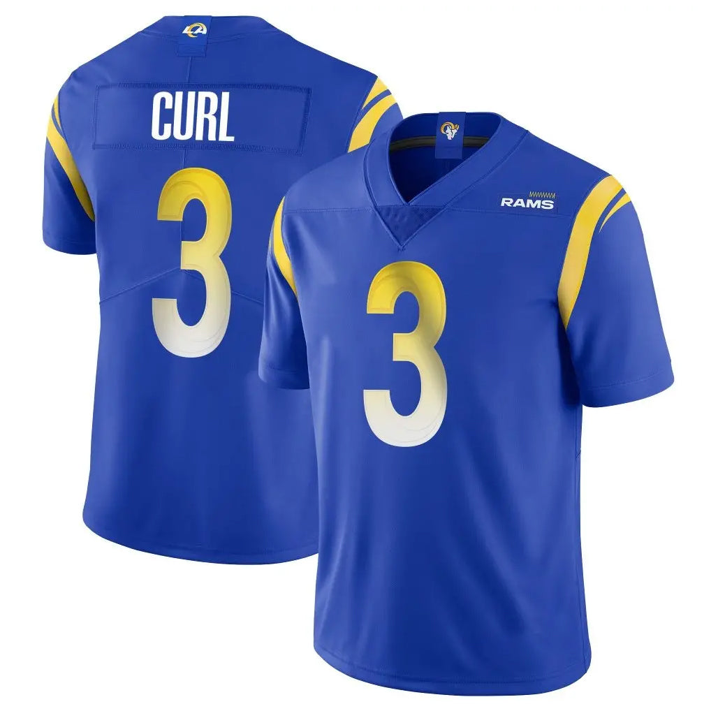 tocy LA.Rams #3 Kam Curl Player Royal Limited Vapor Untouchable Home Game Stitched Jerseys
