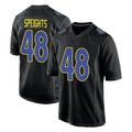 tocy LA.Rams #48 Omar Speights Player Black Fashion Limited Home Game Stitched Jerseys