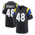 tocy LA.Rams #48 Omar Speights Player Black Midnight Rivalries Collection Home Game Stitched Jerseys