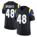 tocy LA.Rams #48 Omar Speights Player Black Midnight Rivalries Collection Limited Home Game Stitched Jerseys