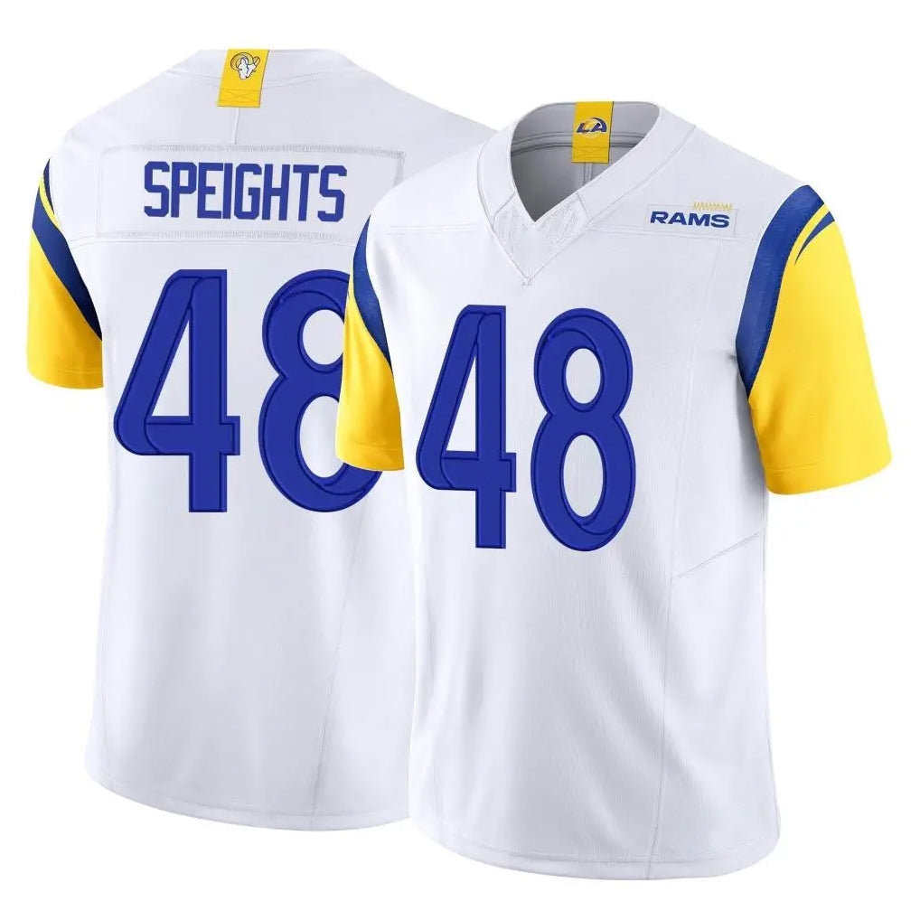 tocy LA.Rams #48 Omar Speights Player White Limited Vapor F.U.S.E. Home Game Stitched Jerseys