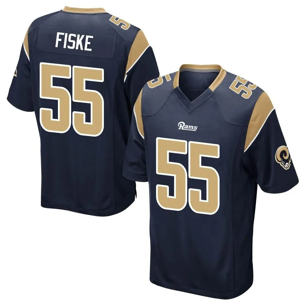 tocy LA.Rams #55 Braden Fiske Player Navy Home Game Stitched Jerseys