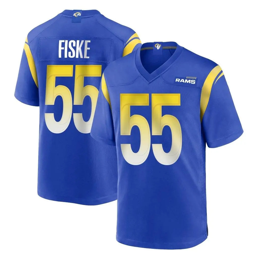 tocy LA.Rams #55 Braden Fiske Player Royal Home Game Stitched Jerseys